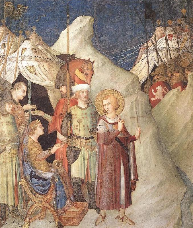 Simone Martini Saint Martin Renounces his Weapons Spain oil painting art